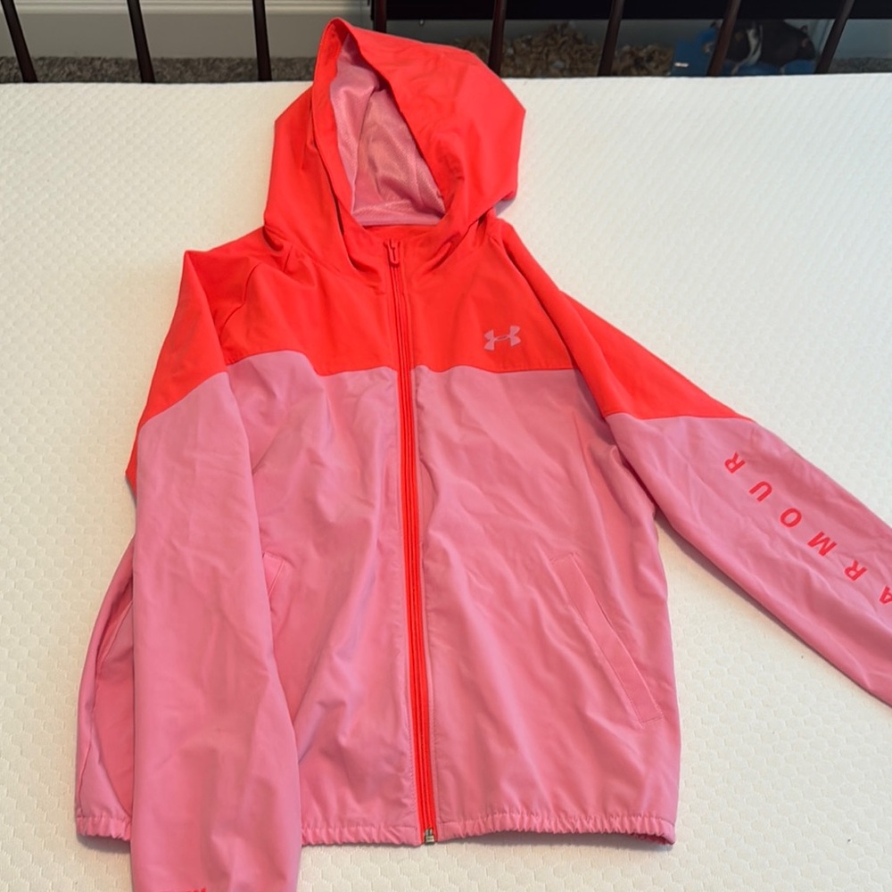Under Armour Two-Tone Pink and Red Jacket
